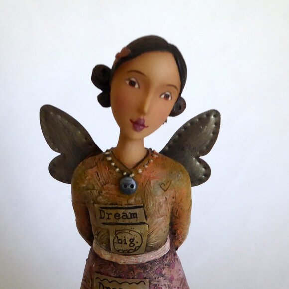 NEW 2010 DEMDACO KELLY RAE ROBERTS 9" DREAM BIG ANGEL STATUE FIGURE (NEW IN BOX) - Picture 7 of 16